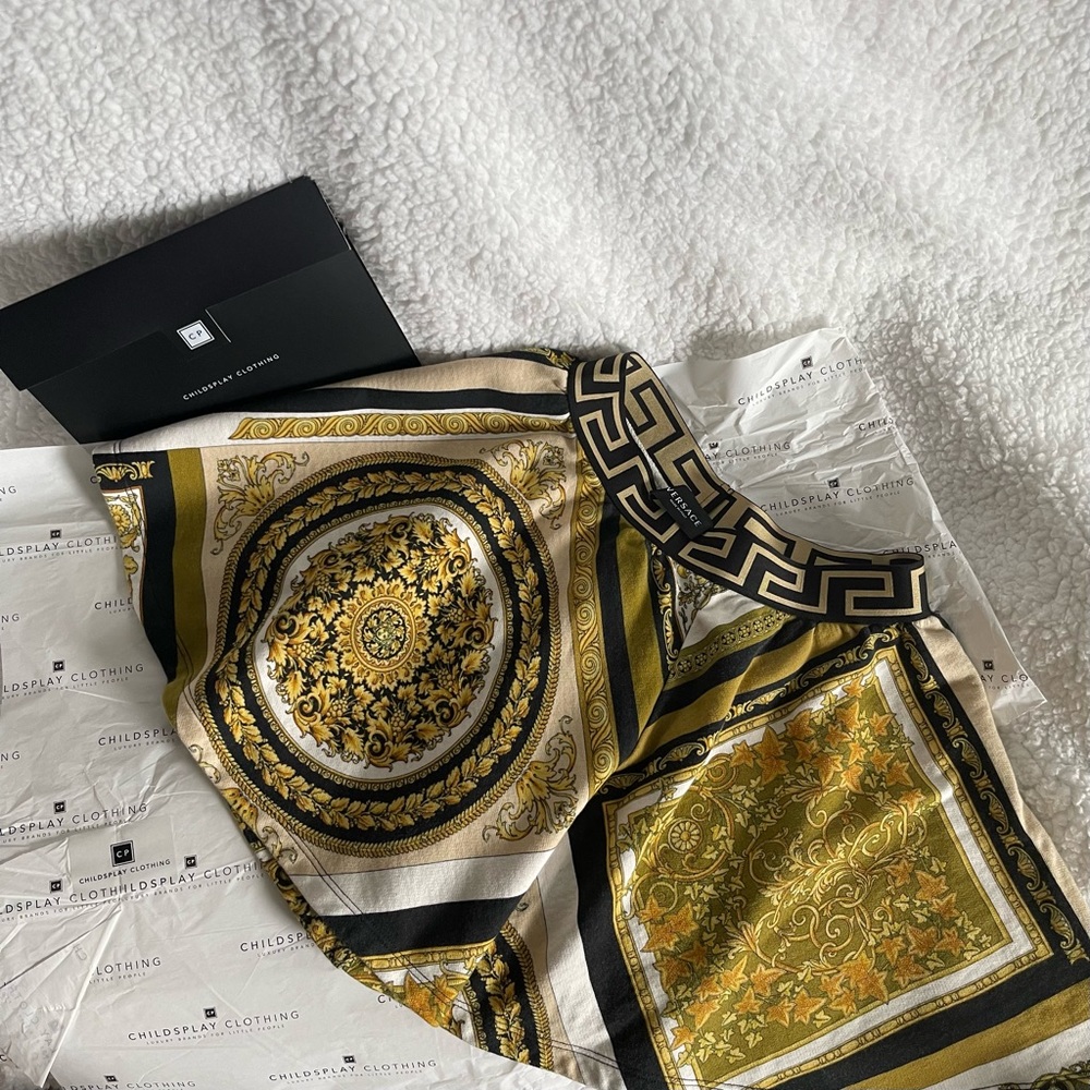 Girls Versace Print Shorts